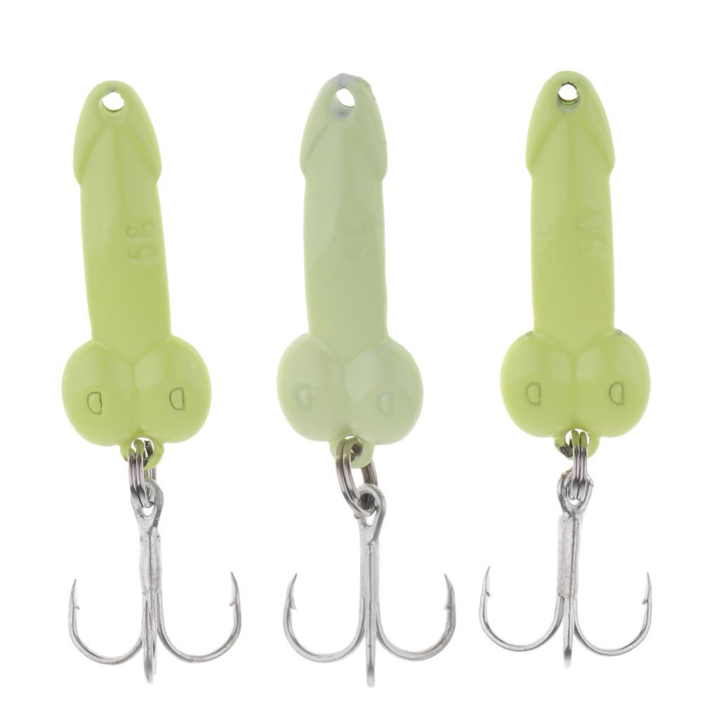 3Pcs 3.5cm Artificial Simulation Metal Sequins Metal Sequins Fishing Hooks