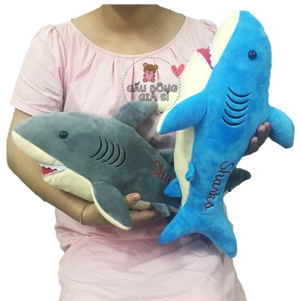 GỐI ÔM HÌNH CÁ MẬP LÔNG MỊN CAO CẤP ĐỦ SIZE CHO BÉ