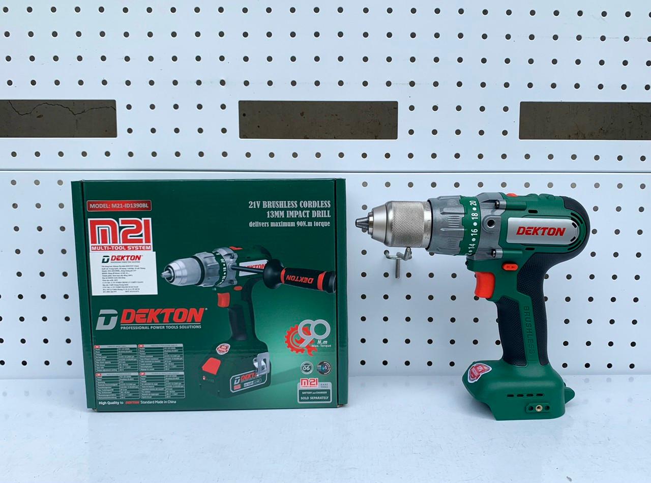 MÁY KHOAN DÙNG PIN 21V 13MM DEKTON M21-ID1390BL - HÀNG CHÍNH HÃNG