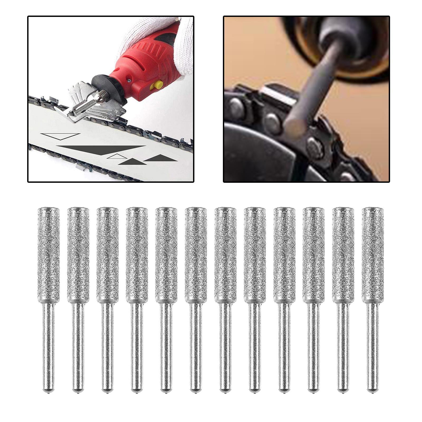 4mm &amp; 4.8mm Diamond Chainsaw Sharpener Bits Grinding Bits Burr
