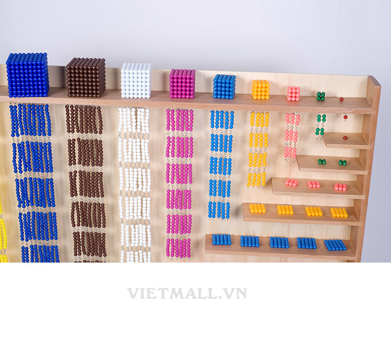 Tủ toán và hạt cườm - Set of beads and cabinet