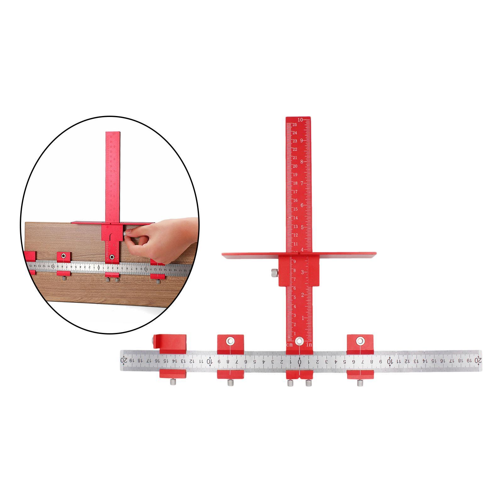Punch Locator Cabinet Hardware Jig for Handles and Knobs On Doors