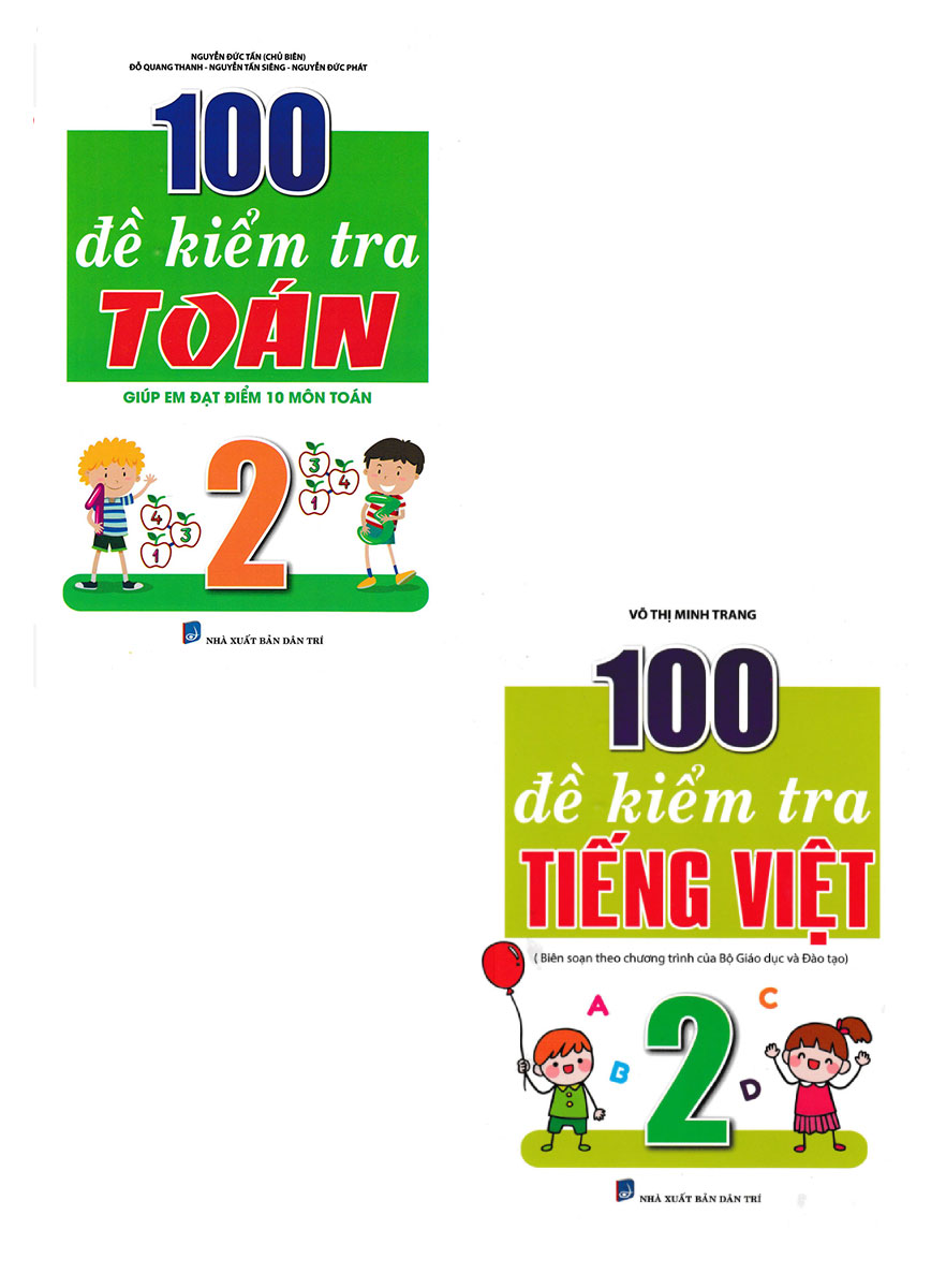 Combo 100 Đề Kiểm Tra Toán - Tiếng Việt Lớp 2 (Biên Soạn Theo Chương Trình Mới) - KV