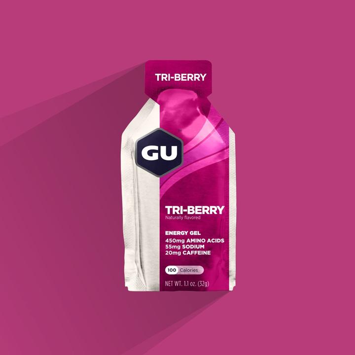 (Combo 3 Gói) Gu Gel Energy Vị Tri-Berry  - Gel Năng Lượng Hỗ Trợ Đạp Xe Chạy Bộ