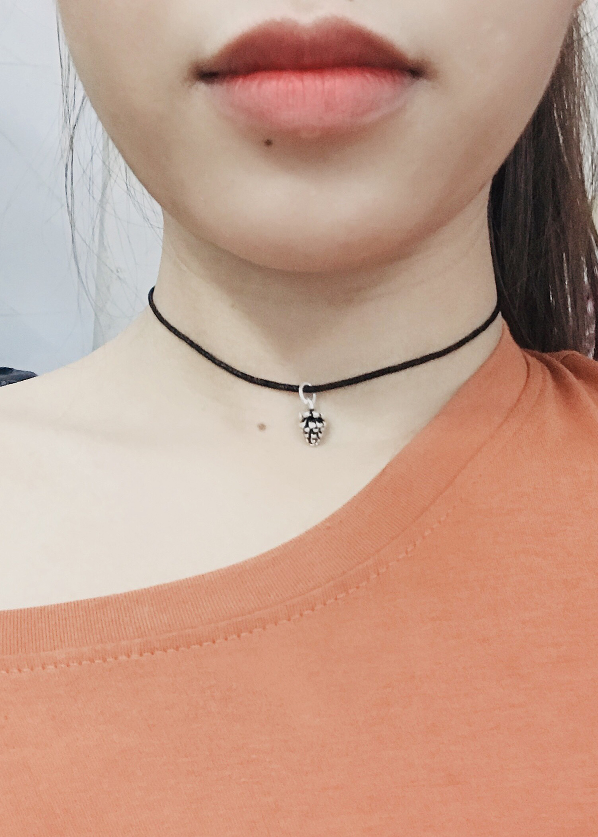 Dây chuyền mặt bạc hình trái thông - Ngọc Quý Gemstones