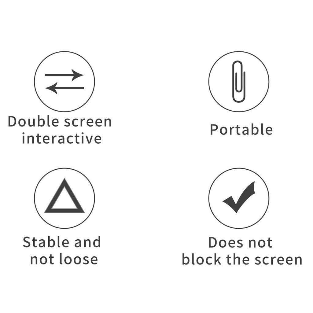 Clip on Monitor Laptop Side Mount Magnetic Phone Stand Holder Bracket Fixed