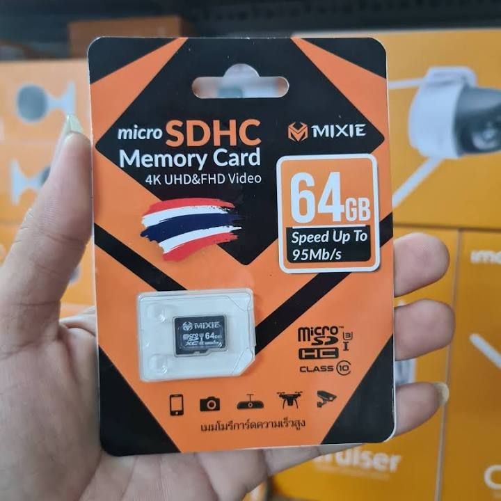 Thẻ nhớ Micro SD Mixie 64G dùng cho Camera giám sát, máy ảnh, điện thoại...