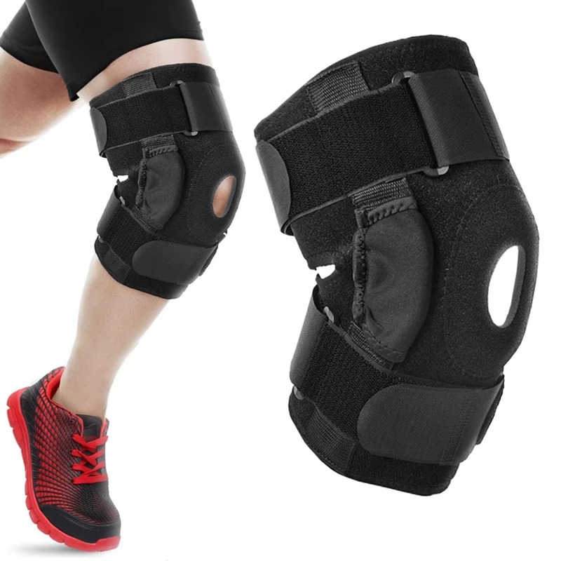 Băng Nẹp Gối H5 Có Nẹp Nhôm Hỗ Trợ Sau Mổ Dây Chằng Chéo Knee Pad Chính Hãng Aolikes 1 Chiếc - Xl Trên 67Kg