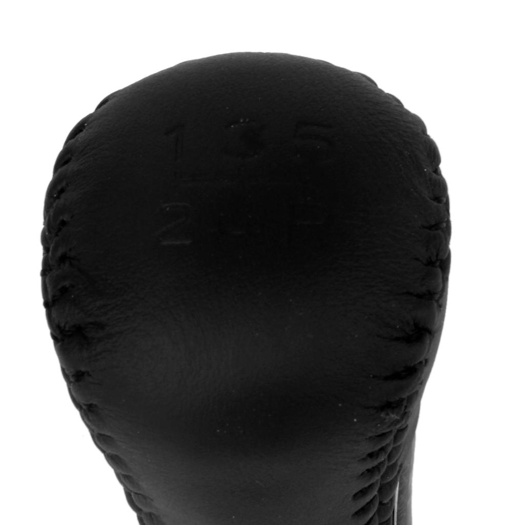 Gear Knob Leather Stitching Stick Cover for Black