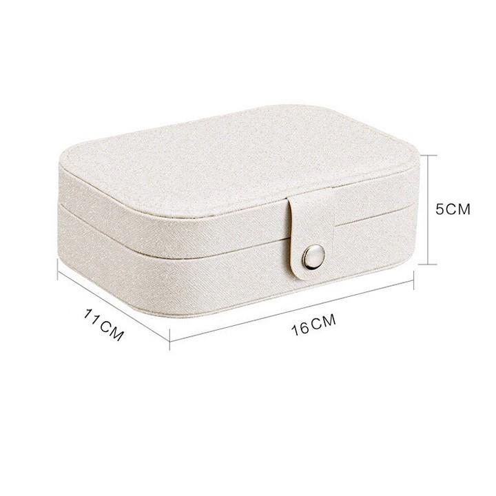 Hộp đựng trang sức bọc da sang trọng, Hộp đựng nữ trang đựng nhẫn, khuyên tai và các loại trang sức tiện lợi