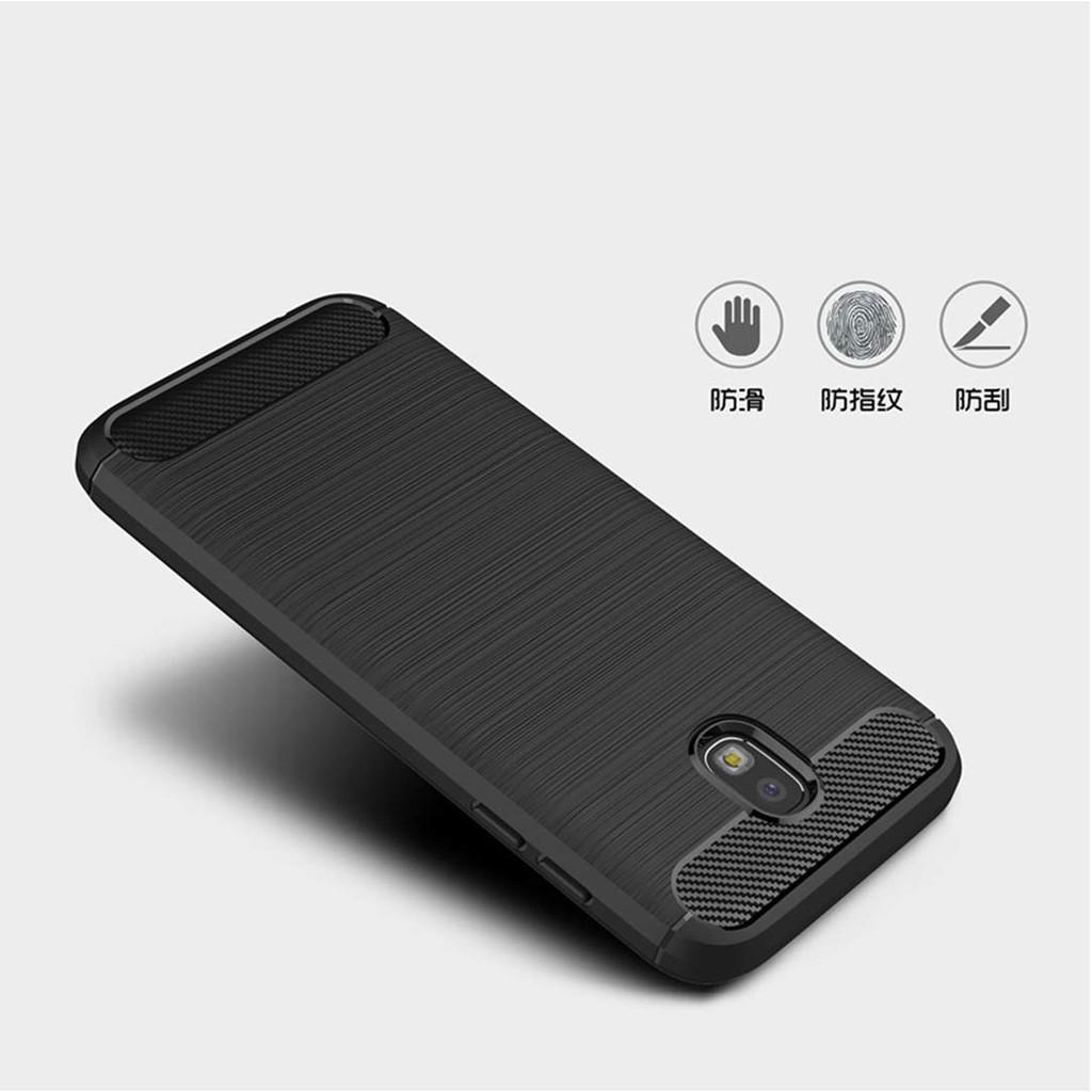 Ốp lưng cho Samsung J4 2018 Plus J6 J6 Plus J7 Pro J7 Plus J8 silicon mềm Carbon phay xước chống sốc