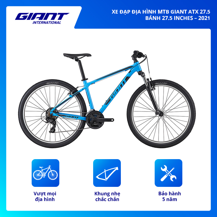XE ĐẠP ĐỊA HÌNH MTB GIANT ATX 27.5 – BÁNH 27.5 INCHES – 2021