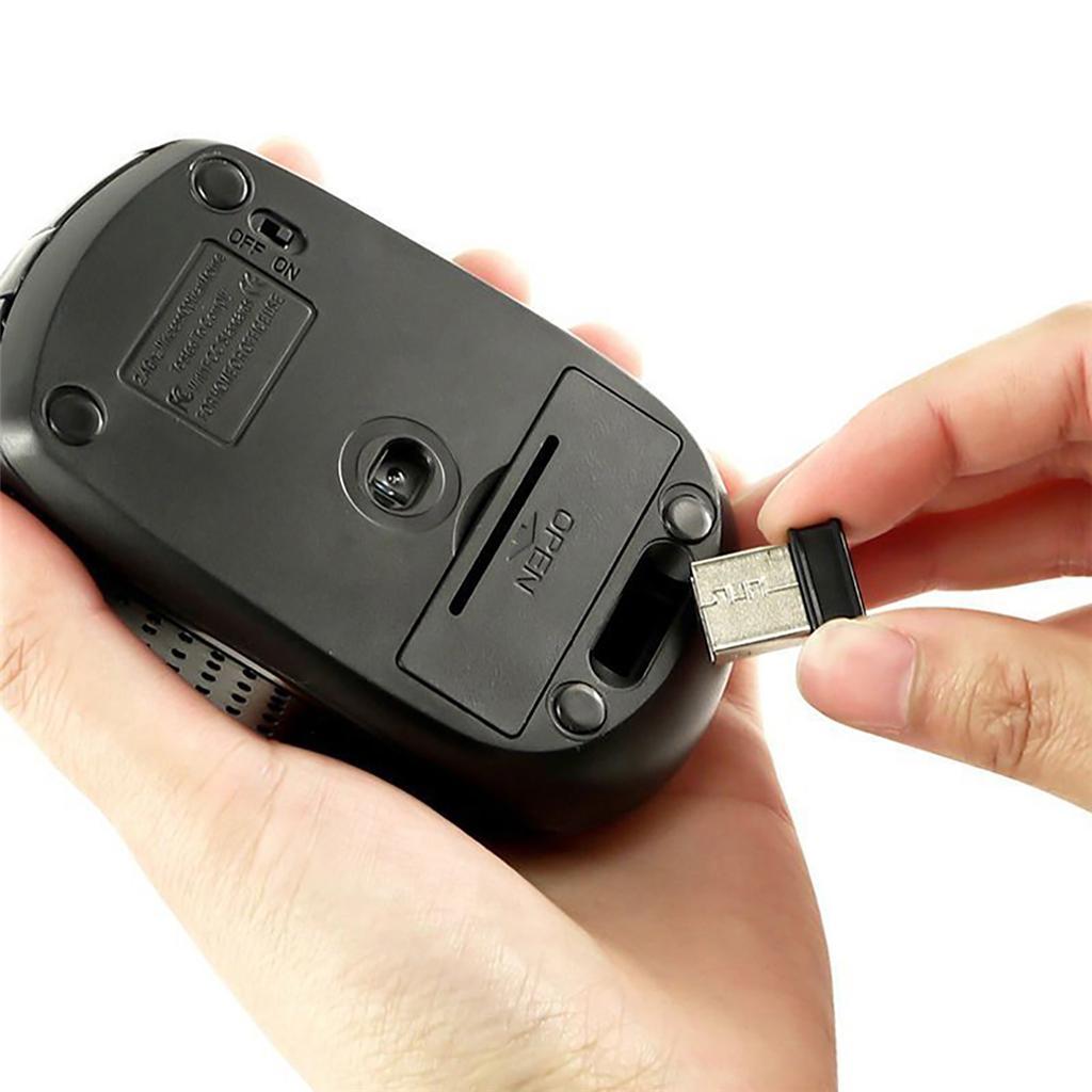 Mini Wireless Office Mice Optical Mouse for Gaming Laptops Red+Blue