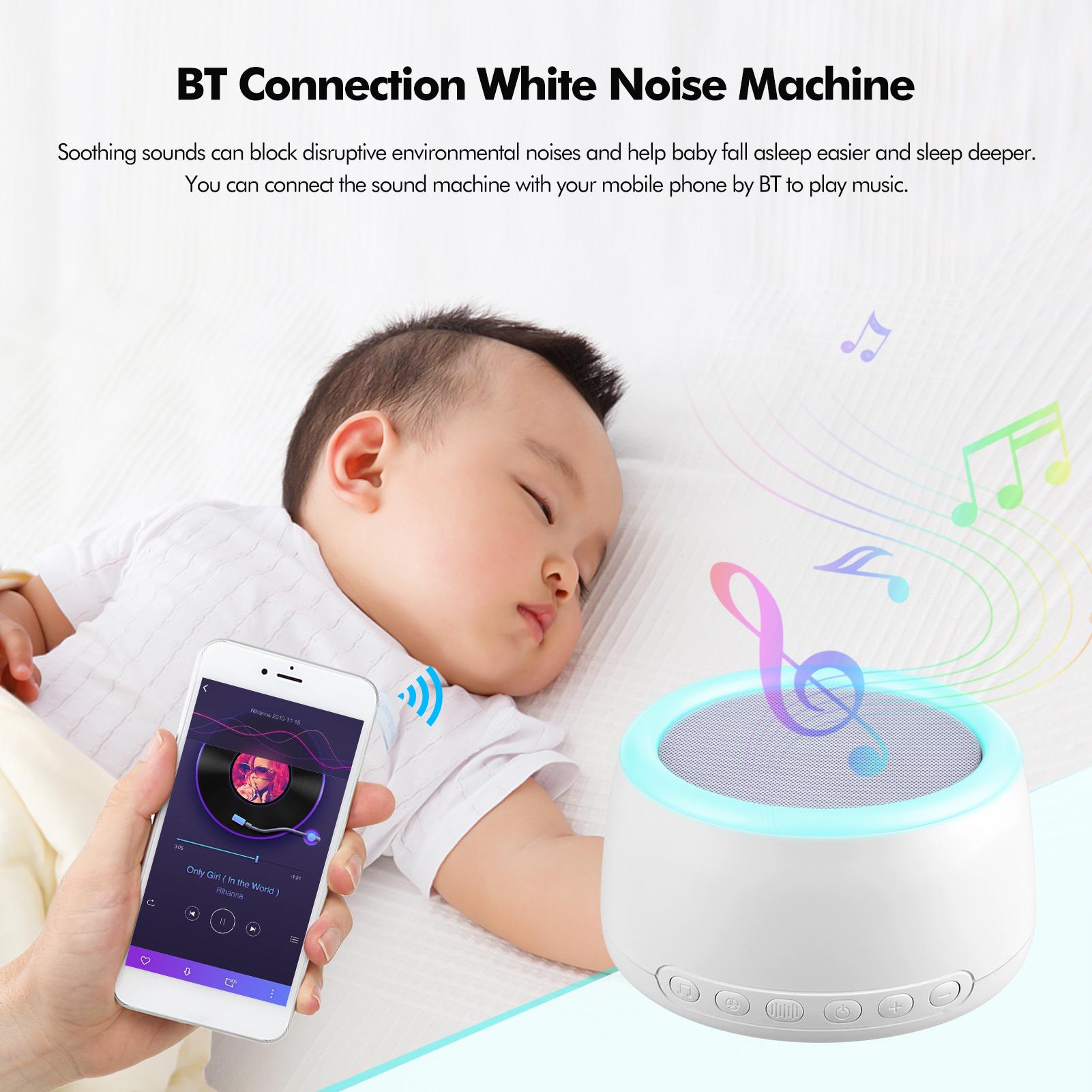 Máy phát tiếng ồn trắng để bàn giúp ru ngủ, có thể sạc lại