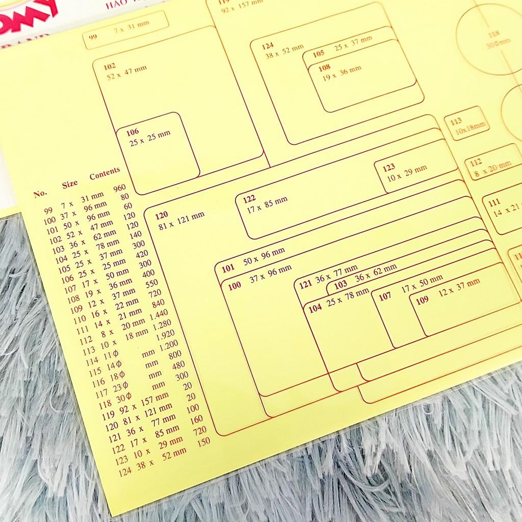 Nhãn Có Lớp Keo Tự Dán Decal Tomy A5 - Xấp 10 tờ