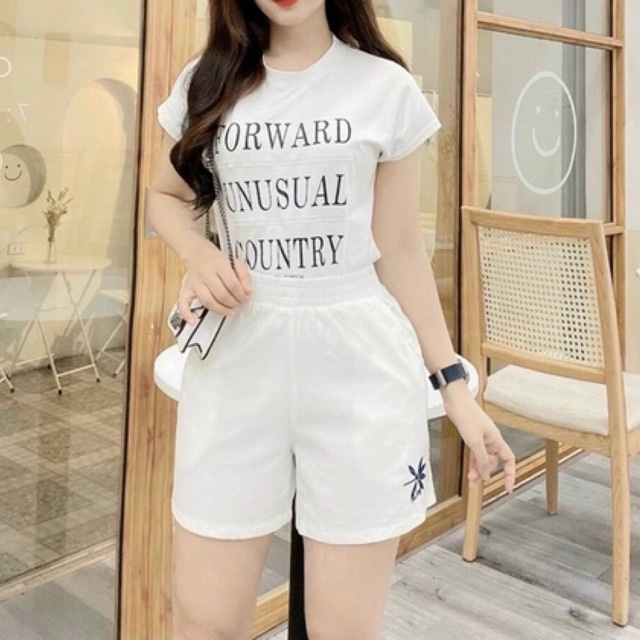 Quần short nữ, quần short nữ chất đũi thời trang thêu hoa đang hot