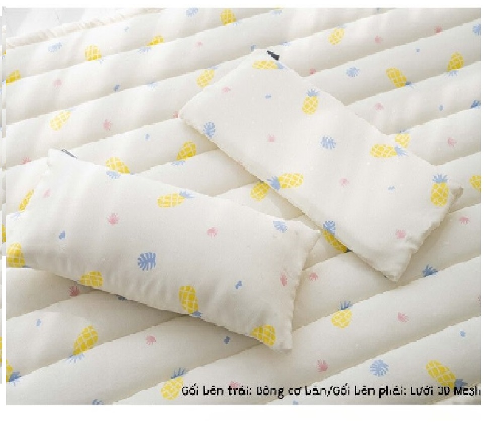 Gối ngủ mùa hè làm từ sợi tre dành cho bé LOLBABY Punggi Rayon Pillow Hàn Quốc