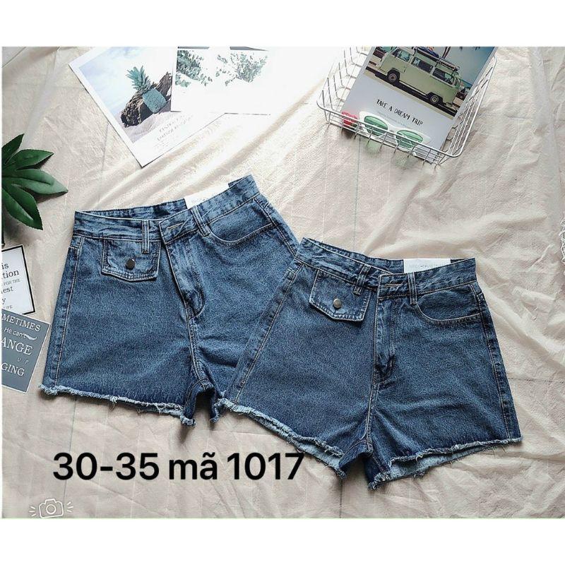 QUẦN SORT JEAN BIGSIZE LƯNG CAO NẮP TÚI SIÊU XINH SIZE MÃ 1017