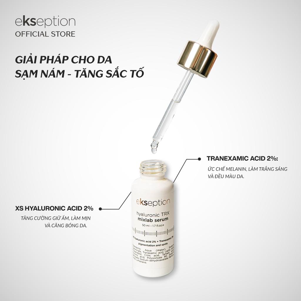 Serum cấp ẩm dưỡng trắng sáng da, cải thiện sạm nám Ekseption Hyaluronic TRX 50ml chứa 2% tranexamic acid