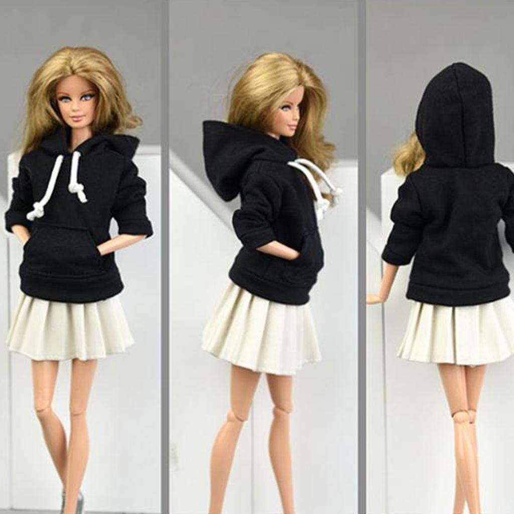 2x Doll Pants And Long Sleeve Sweatshirt Doll Outfits for 1/6 Blythe Dolls