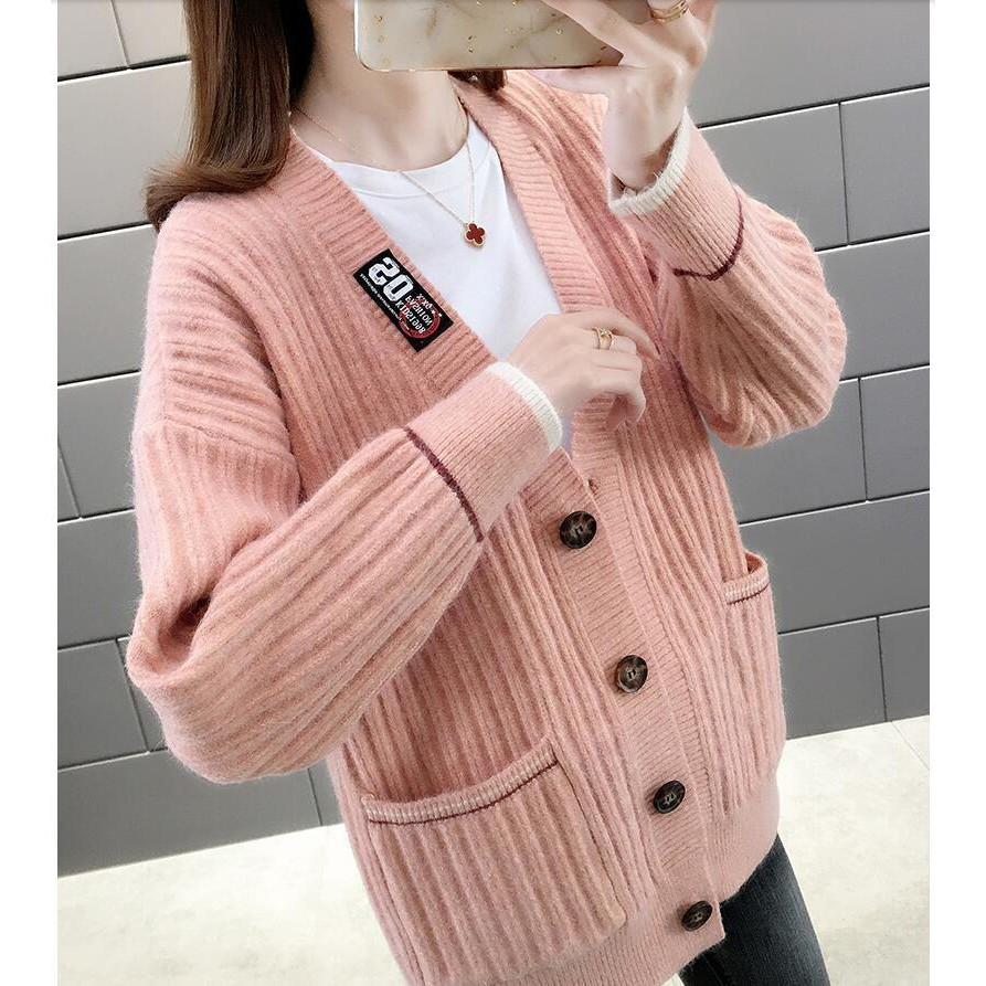 Áo Khoác Len Cardigan Nữ Form Rộng Quảng Châu Đẹp 2