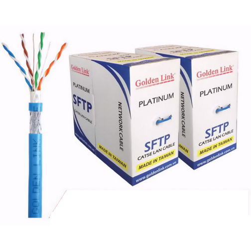 Cáp Mạng Golden Link CAT5E SFTP 100M (Màu XANH DƯƠNG) - Hàng chính hãng