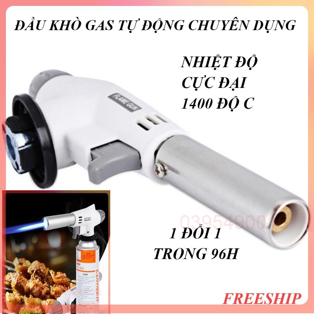 Đầu Khò Gas Chuyên Dụng, Tự động đánh Lửa, Khò Lửa Bình Gas MINI - Núm điều Chỉnh Nhiệt 1400 độ C Nhóm Lửa, THUI BÒ