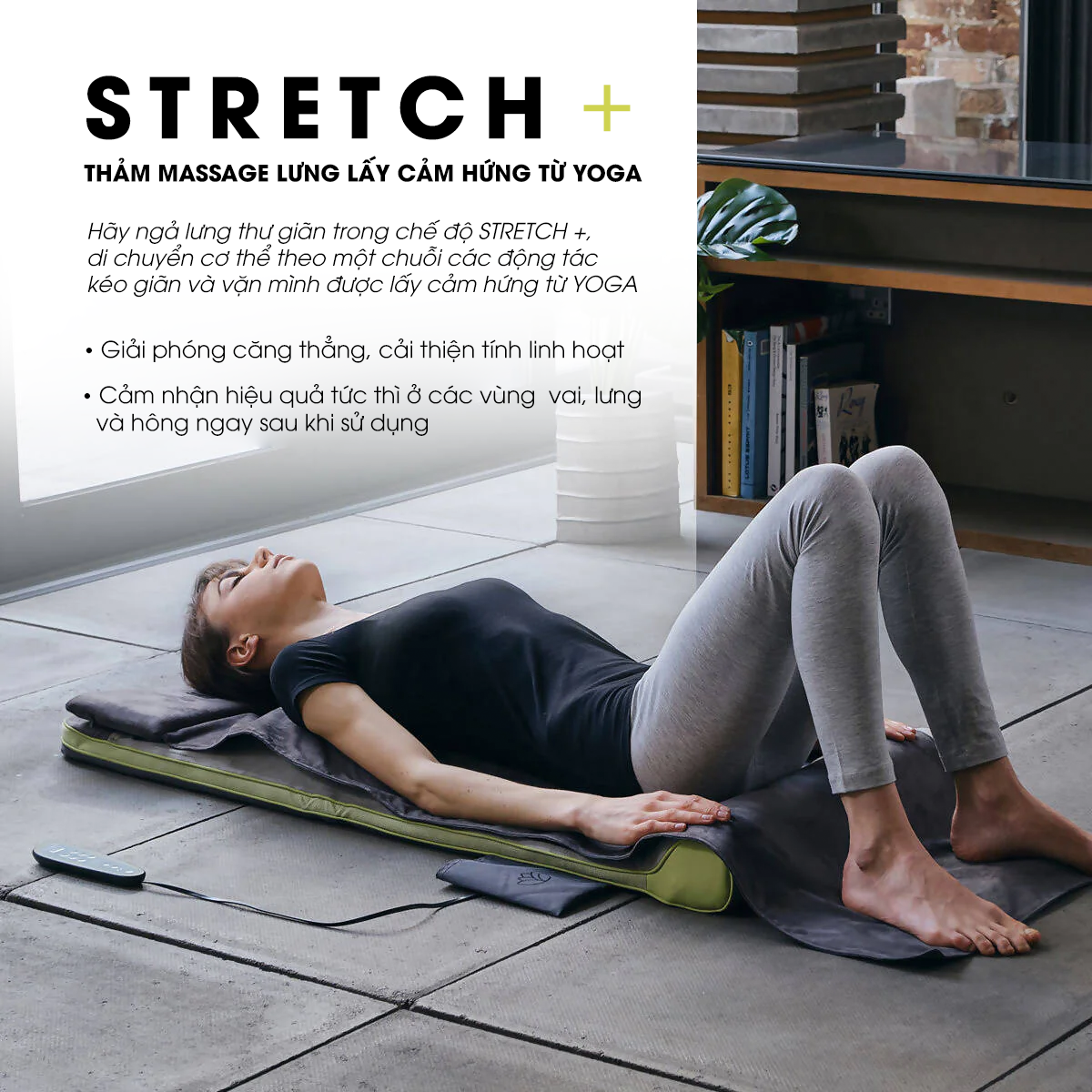 Đệm massage body công nghệ khí nén Shiatsu 3D Homedics TYM-1250 Hàng chính hãng