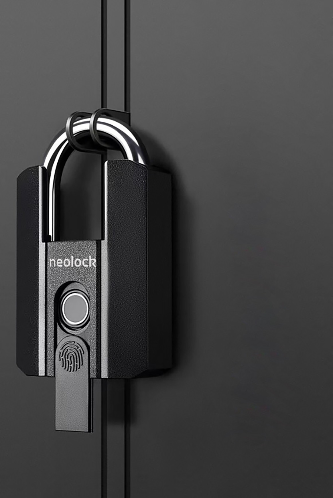 Ổ Khóa Bấm Vân Tay POK79 Chống Cắt Chống Nước Kèm Chìa Bluetooth Neolock