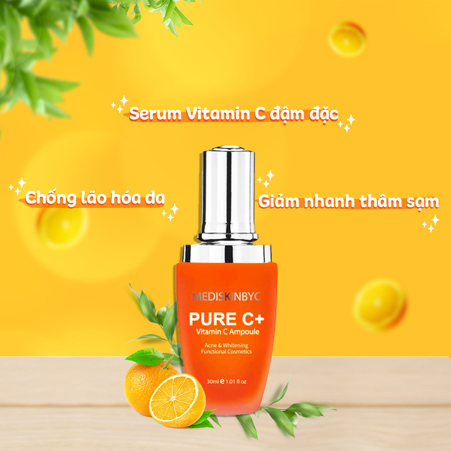 Tinh Chất Trắng Da Hỗ Trợ Trị Thâm Nám PURE C+