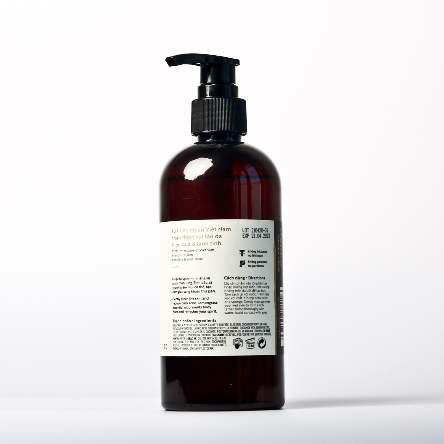 Gel tắm bí đao Cocoon 310ml giúp da sạch mịn màng và giảm mụn lưng thuần chay