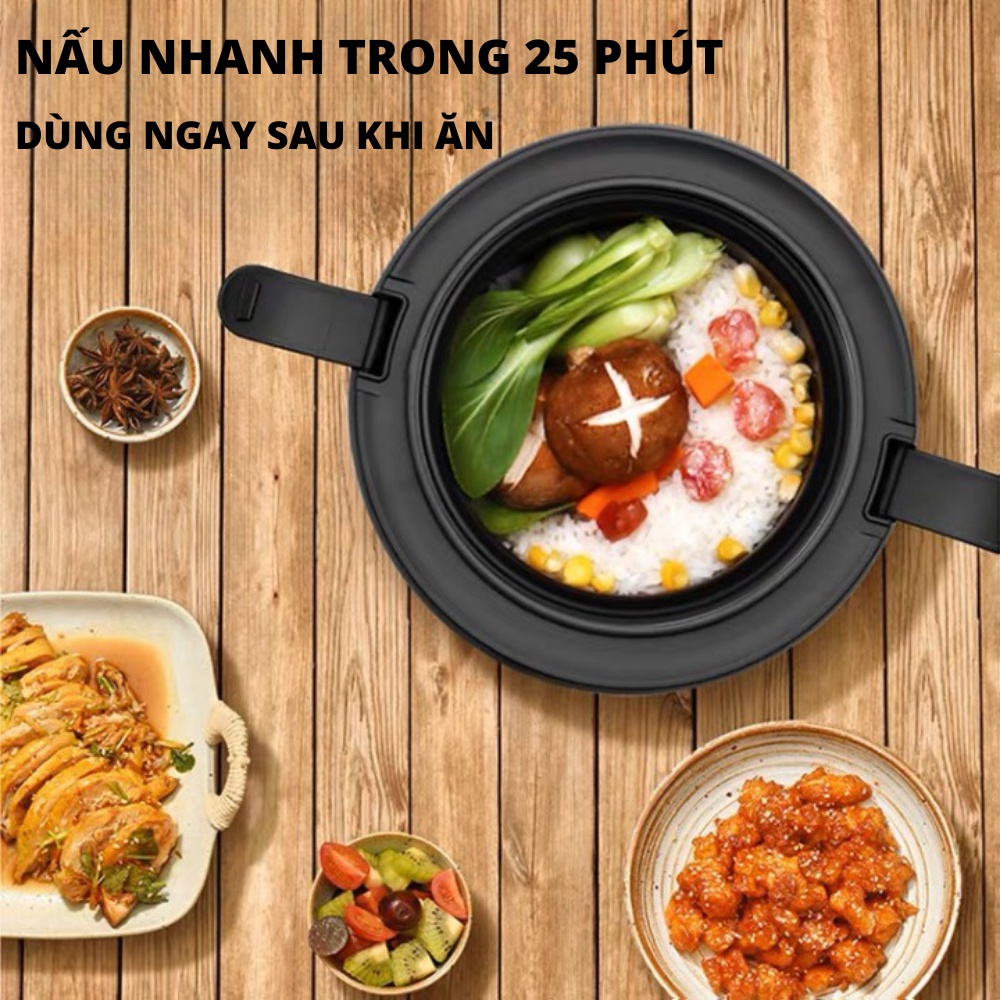 Nồi cơm điện Chigo dung tích 1,2L lòng nồi chống dính, công suất 600W - K-Mart (Màu ngẫu nhiên)