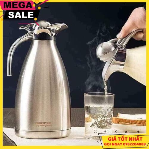 Bình Giữ Nhiệt Mỏ Vịt Nóng Lạnh Ruột Inox 304 Cao Cấp 2L - Bình Phà Trà Cà Phê Tại Nhà Dung Tích Lớn Có Quai Cầm - Giao Hàng Toàn Quốc