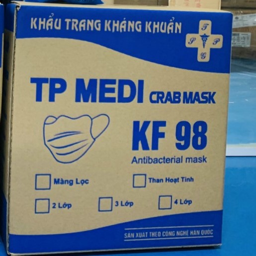 [300 Cái Khẩu Trang Cua] Thùng Khẩu Trang Y Tế Kháng Khuẩn TP MEDI - 4 Lớp