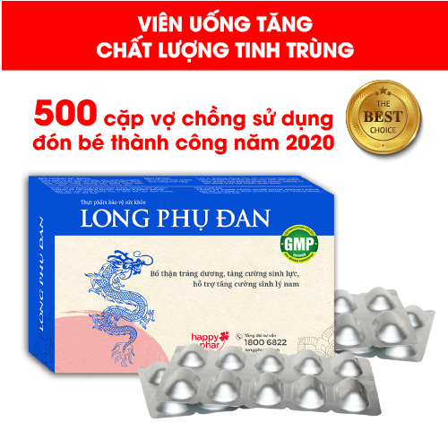 Long Phụ Đan - Viên uống bổ dương, cải thiện Tinh trùng, hỗ trợ thụ thai hộp 40 viên