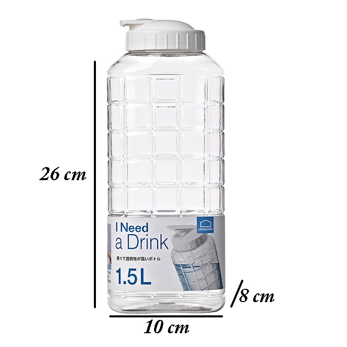 Bình nhựa L.o.c.k&L.o.c.k 1.5L Chuyên dụng đựng nước trong tủ lạnh