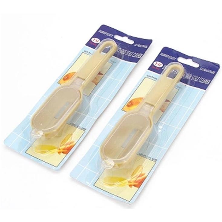 Dụng Cụ Đánh Vảy Cá Bằng Nhựa Dụng Cụ Đánh Vảy Cá Có Nắp Đậy Chống Bắn Tiện Lợi-NT