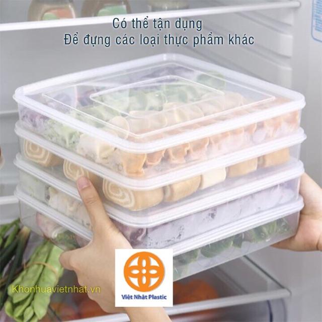 Hộp đựng trứng 24 quả có nắp đậy nhựa Việt Nhật , khay bảo quản trứng không bị vỡ chắc chắn