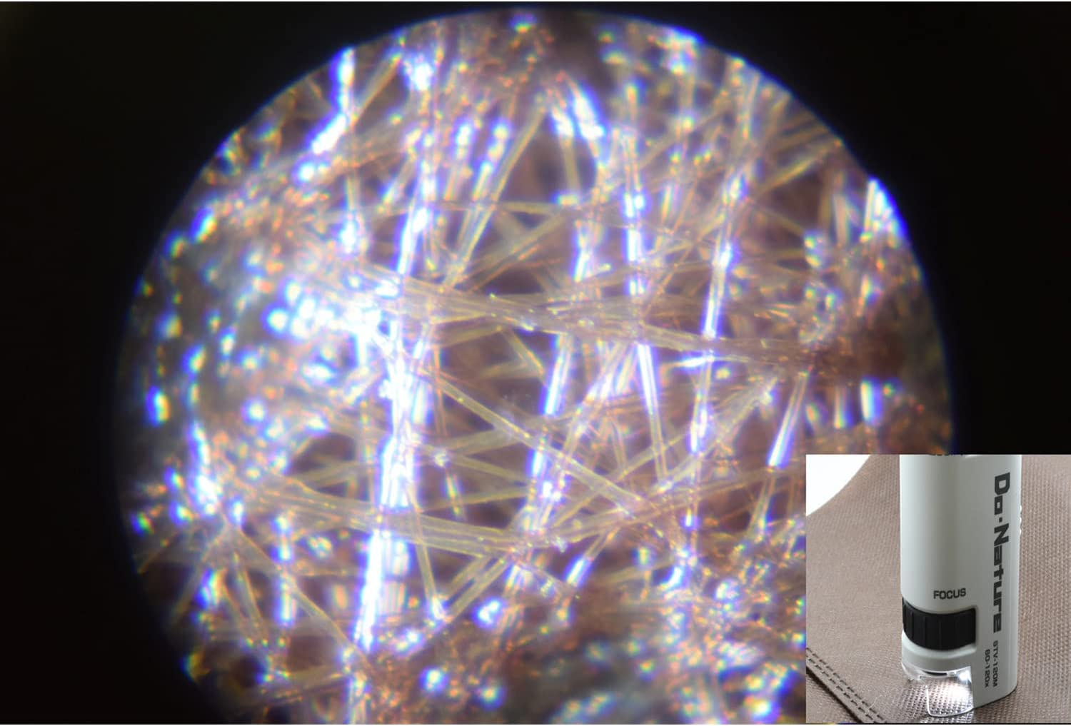Quà Tặng Trị Giá 119K - Kính hiển vi mini cho trẻ em zoom 120x Do Nature Carson STV - 120M - Microscope Do.Nature STV-120M 60x-120x Zoom, Equipped with LED Light, Handheld and Small Design - Hàng Chính Hãng