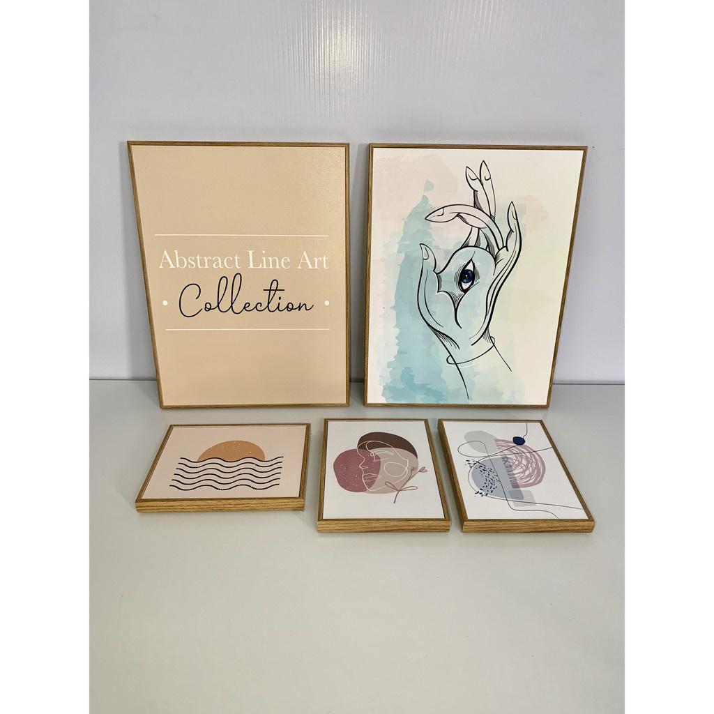 SET 3 tranh canvas decor phong cách minimalist, trừu tượng hiện đại - AR029 - 32