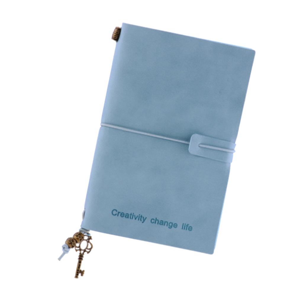 Portable Leather Notebook Blank Page, Travel Journal Diary Notes