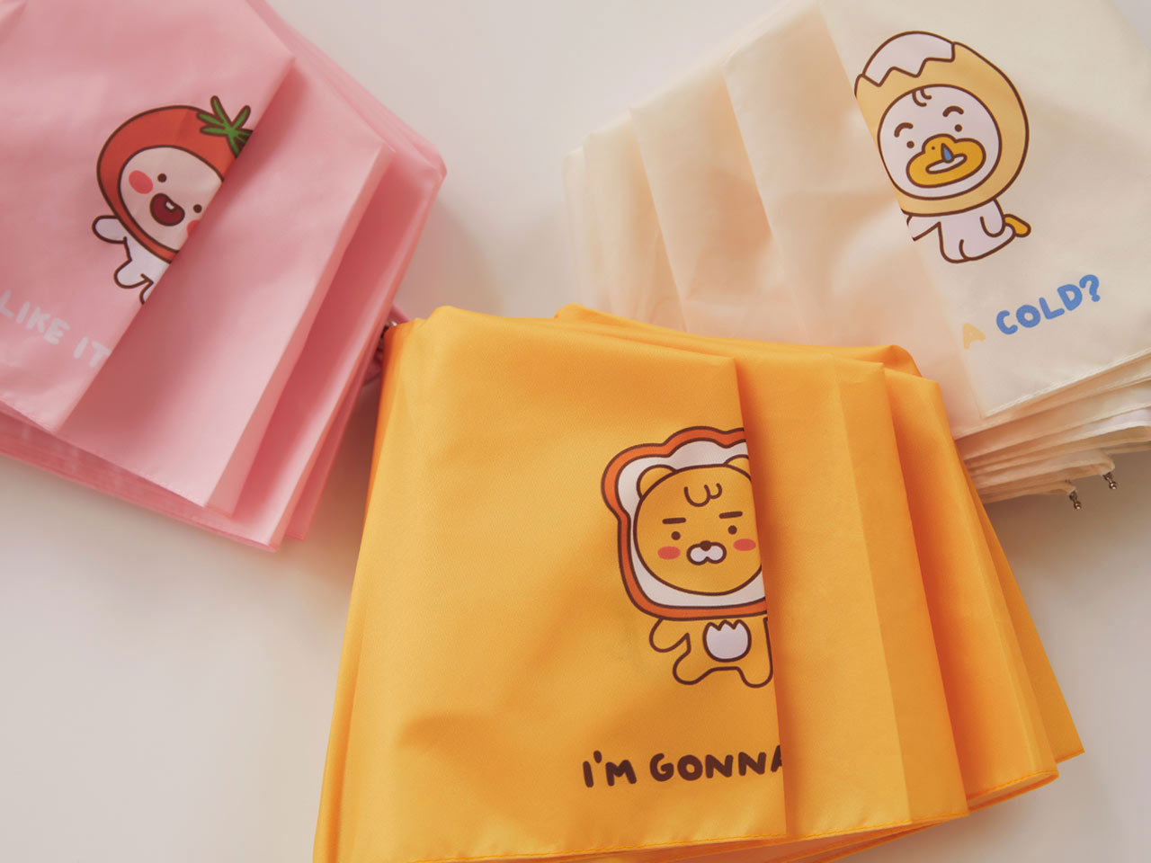 Ô Dù Gấp Gọn Yumyum Little Ryan Kakao Friends Chính Hãng