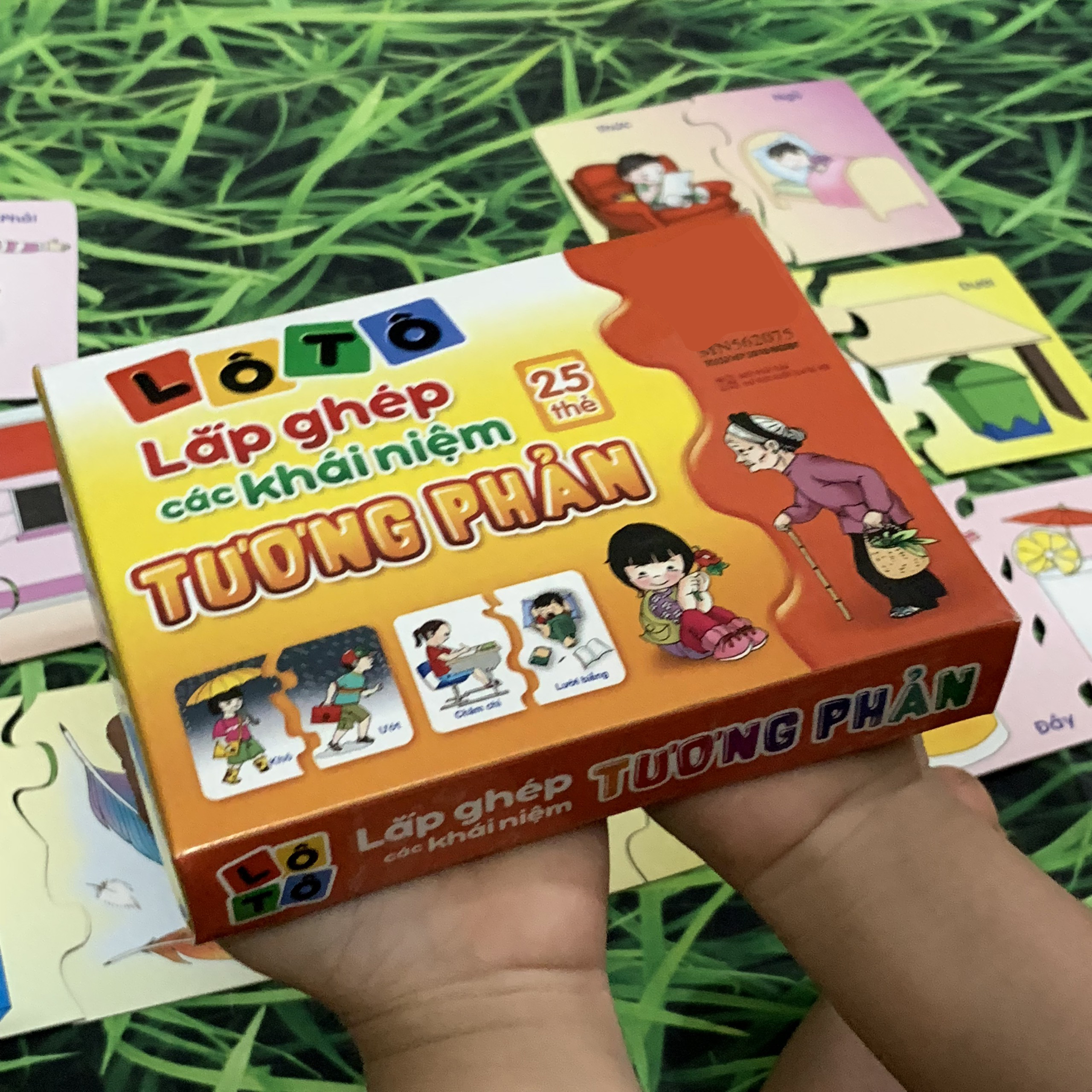 Bộ 25 Thẻ Flashcard Lô Tô Cho Trẻ_ Lắp Ghép Các Khái Niệm Tương Phản