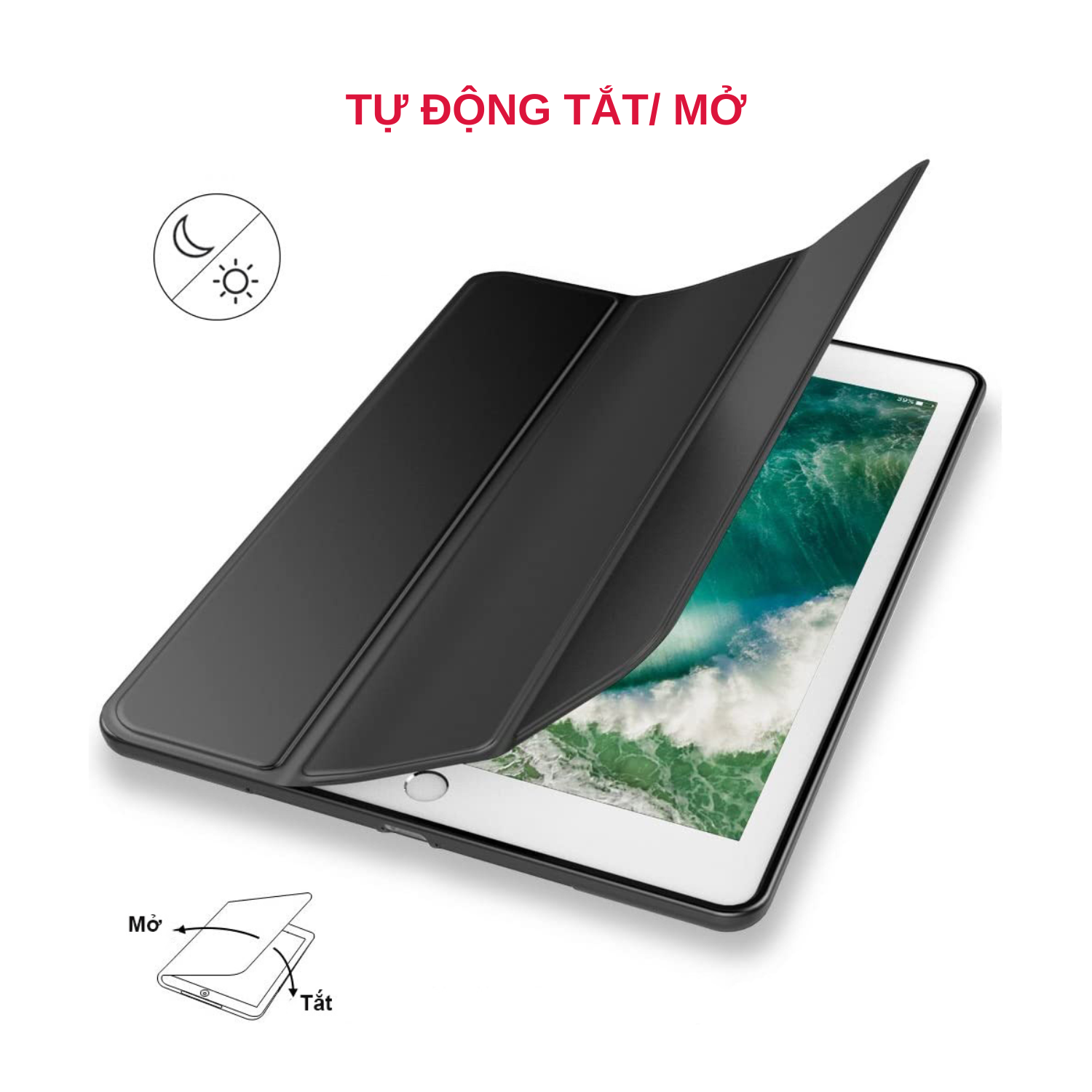 Bao Da Case Cover Dành Cho iPad Mini 6/ iPad Pro 11 inch/ iPad Air 4/ iPad Pro 12.9 inch Có Khe Cắm Apple Pencil - Hàng Chính Hãng Tamayoko