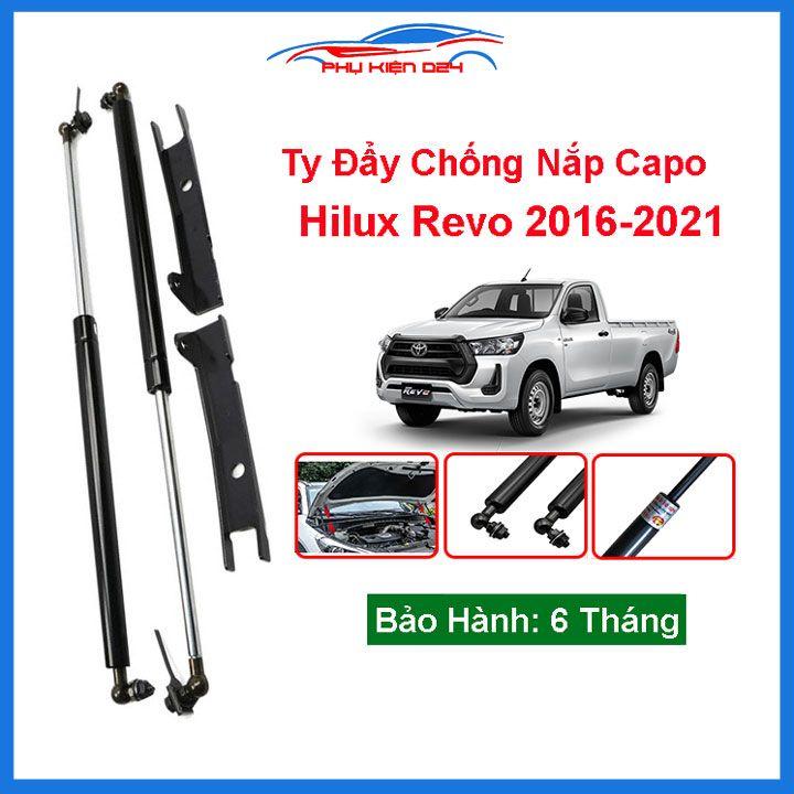 Ty thủy lực chống nắp capo Hilux Revo 2016-2017-2018-2019-2021 tự động kèm phụ kiện lắp