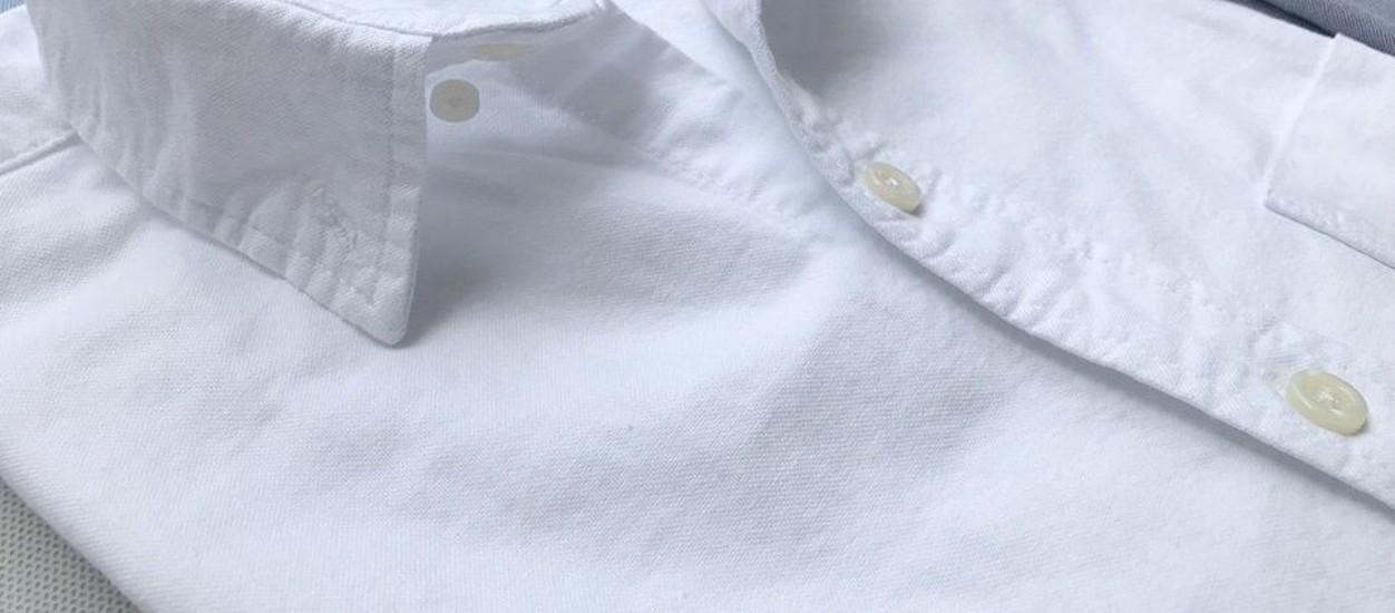 Áo sơ mi nam tay dài trắng công sở vải oxford denim không túi cao cấp SSM03