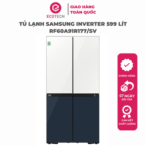 Tủ Lạnh Samsung Inverter 599 LÍT RF60A91R177/SV - Hàng Chính Hãng