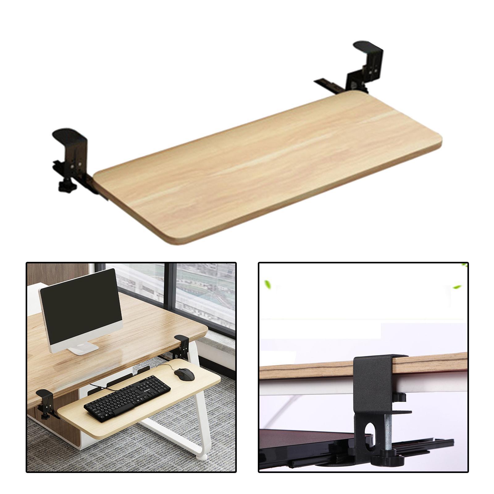 Keyboard Tray Under Desk Save Space adjustable for Typing Desktop