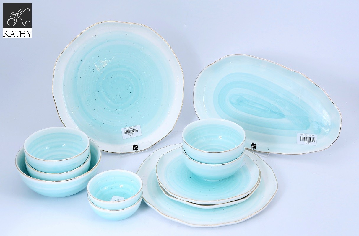 Bát cơm xanh dương chấm bi 11cm SIMPLE 5247X