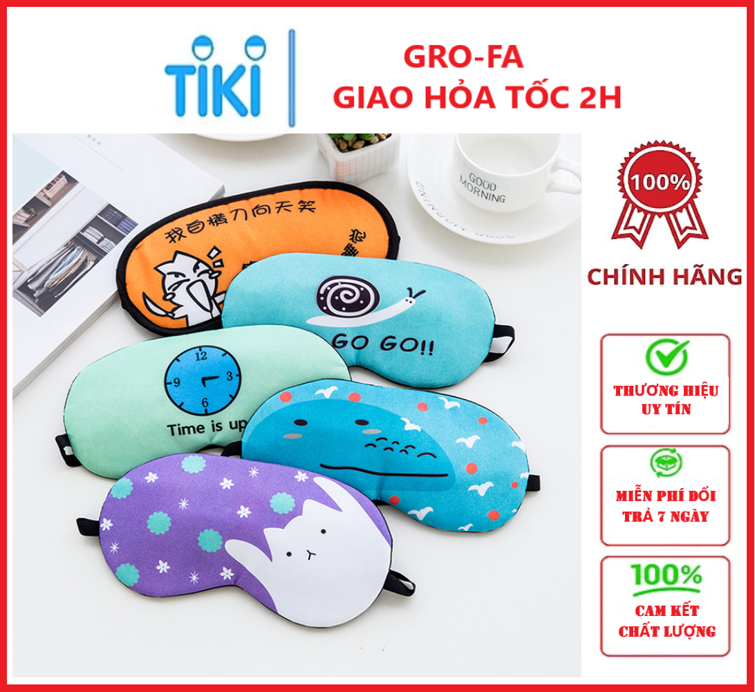 Miếng Che Mắt Có Túi GEL Làm Mát GroFa - Chính Hãng